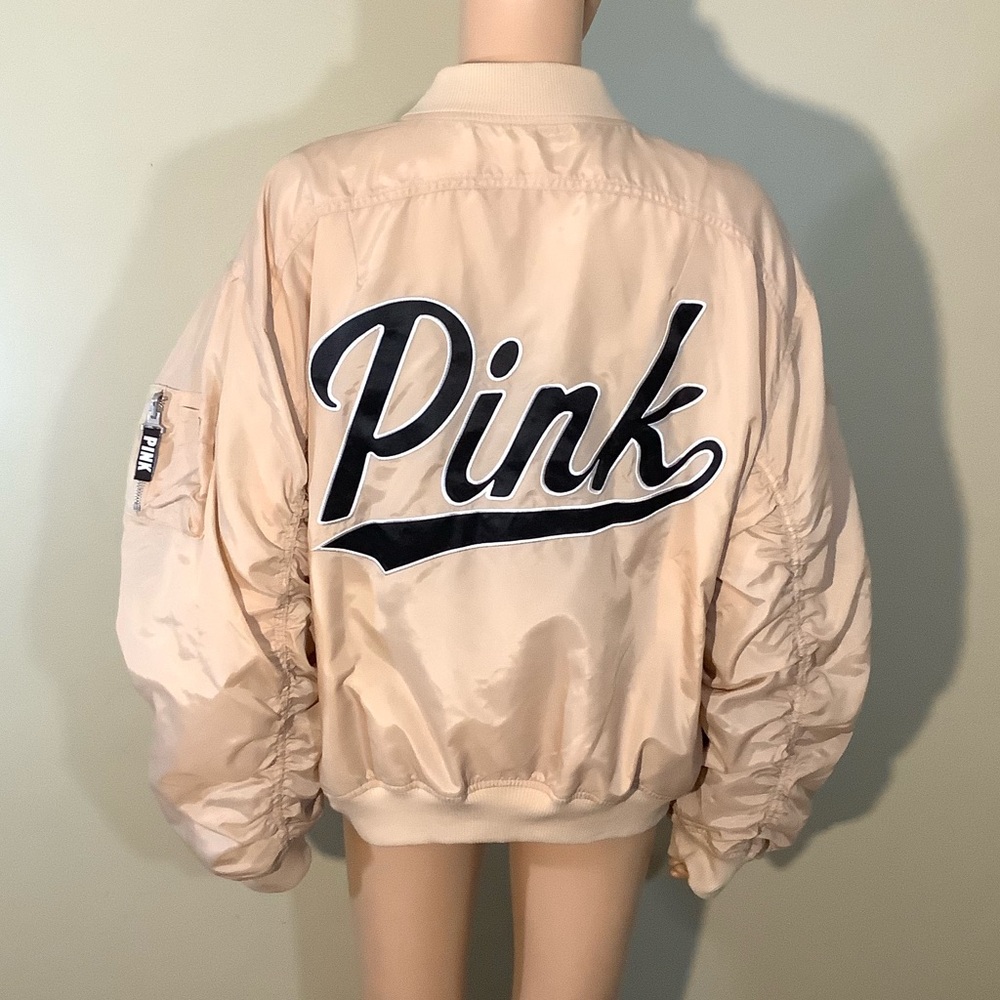🎉Pink Victoria Secret Bomber Jacket - Picture 2 of 7